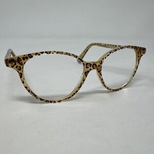 Jean Lafont Paris Necplusultra 380 Eyeglass Frames Only Leopard Print 51-16-138